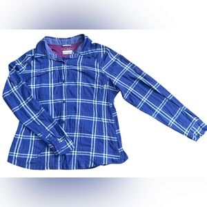 Columbia Sportswear Omni Shade Sun Protection Women’s XL Plaid Button Up